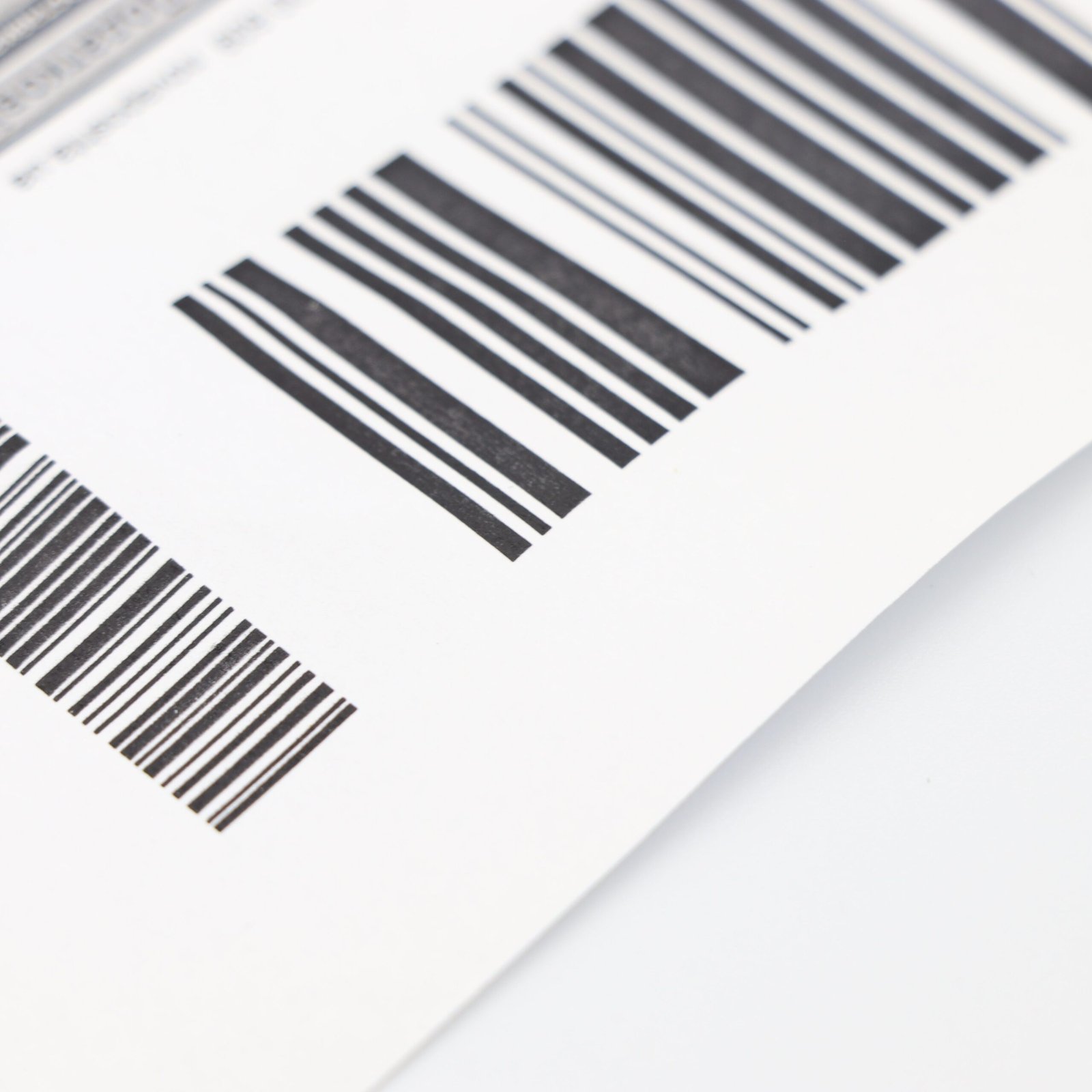 Recu avec un code barre